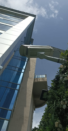 Exterior CCTV camera at Choice International