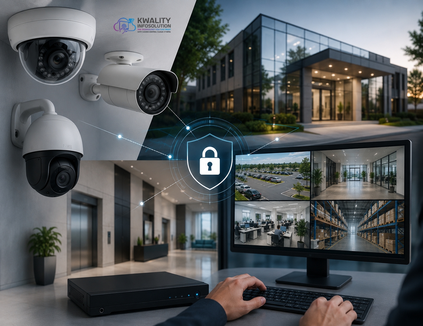 Smart CCTV and access control security system for homes and businesses